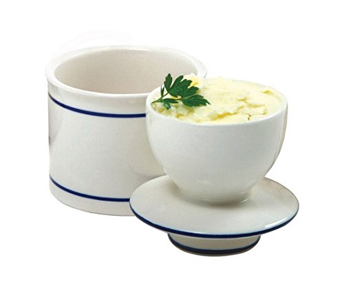 284 Ceramic Butter Keeper - Airtight Butter Dish for Fresh Spreadable Butter | Perfect for Kitchen, Dining Table & Breakfast Nook