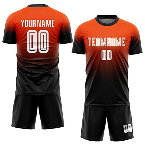 Gradient Orange-black-white