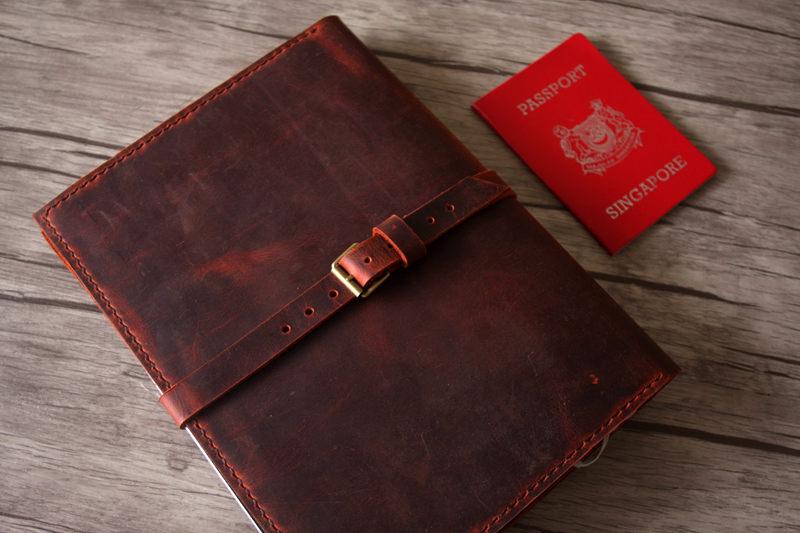 Personalized Engraved Leather Case for iPad 10.2 (7th/8th/9th Gen) - Premium Protective Cover with Custom Name/Initials - Perfect for Work, Travel & Gift Giving