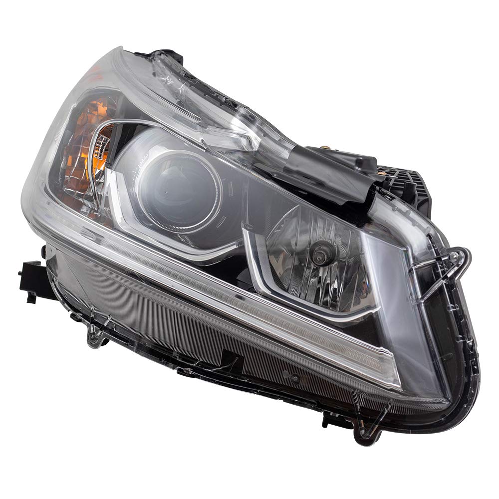 Brock Halogen Headlight Replacement Pair - Compatible with 2016-2017 Honda Accord Sedan LX (Driver & Passenger Side) - Models 33150T2AA61 & 33100T2AA61 - Perfect for Night Driving & Foggy Conditions