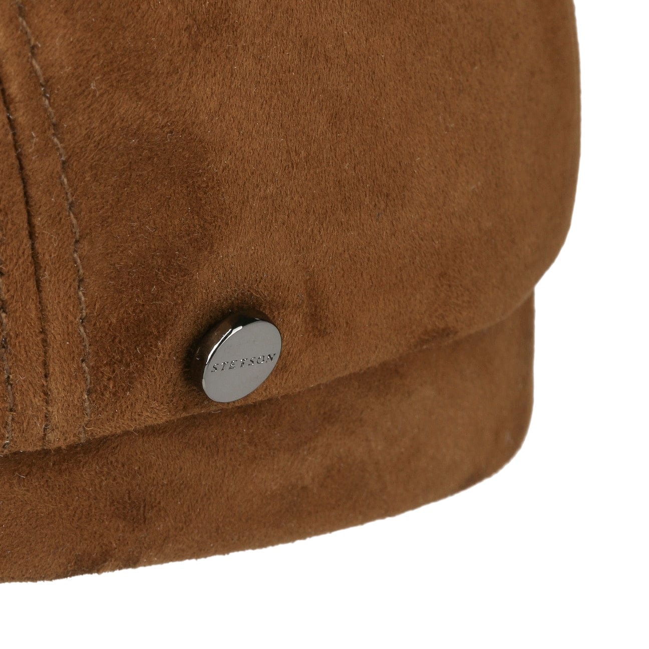 Stetson Goat Suede Flat Cap - Classic Men's Vintage Style Hat for Casual Wear & Outdoor Activities