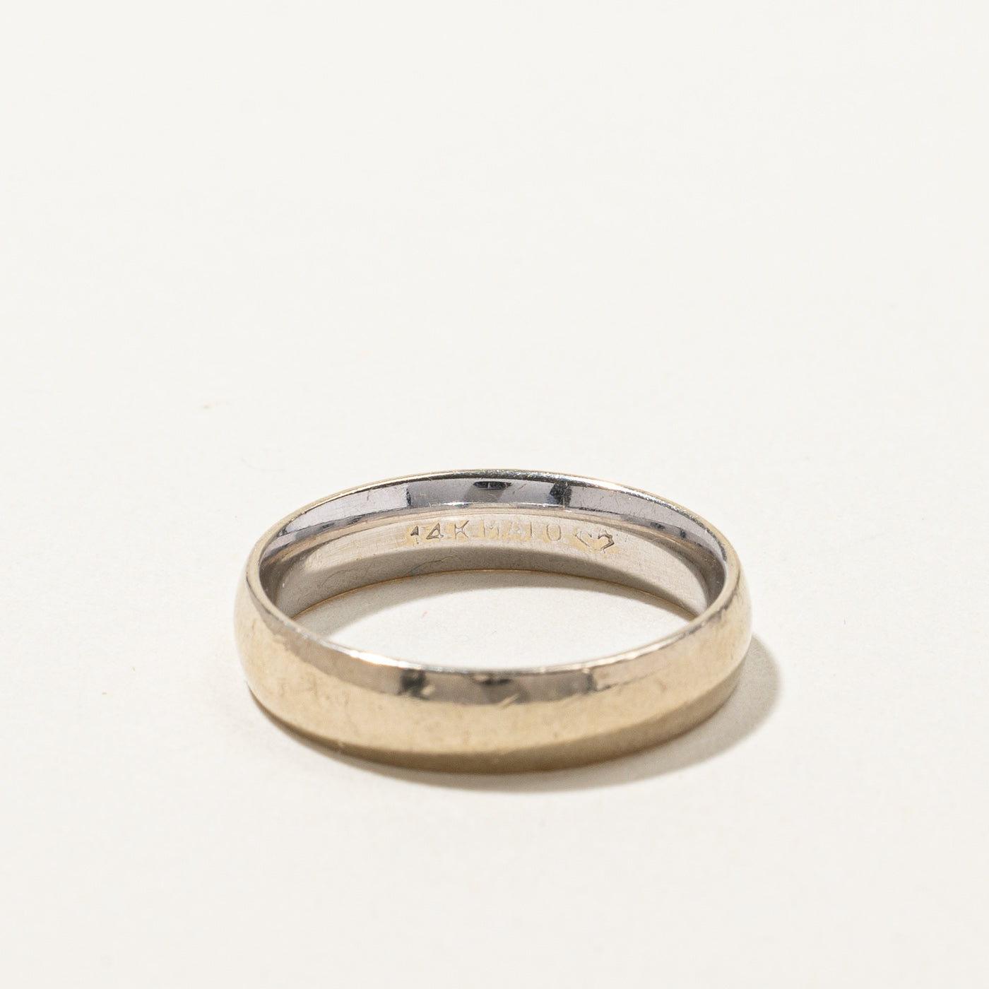 14K Solid Gold Plain Wedding Band Ring for Women - Size 5 - Perfect for Engagement, Anniversary & Everyday Wear