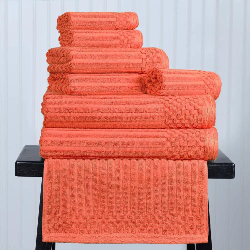 Back to School Essentials Kit - Twin/Twin XL Dorm Bedding Set in Coral | Complete College Dorm Room Bundle for Students