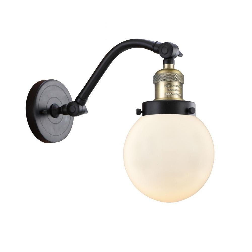 Innovations Lighting 515-1W-BAB-G201-6 Vintage Style Bare Bulb Pendant Light Cord Set - 1 Light, Black Antique Brass Finish - Perfect for Farmhouse, Industrial & Retro Home Decor