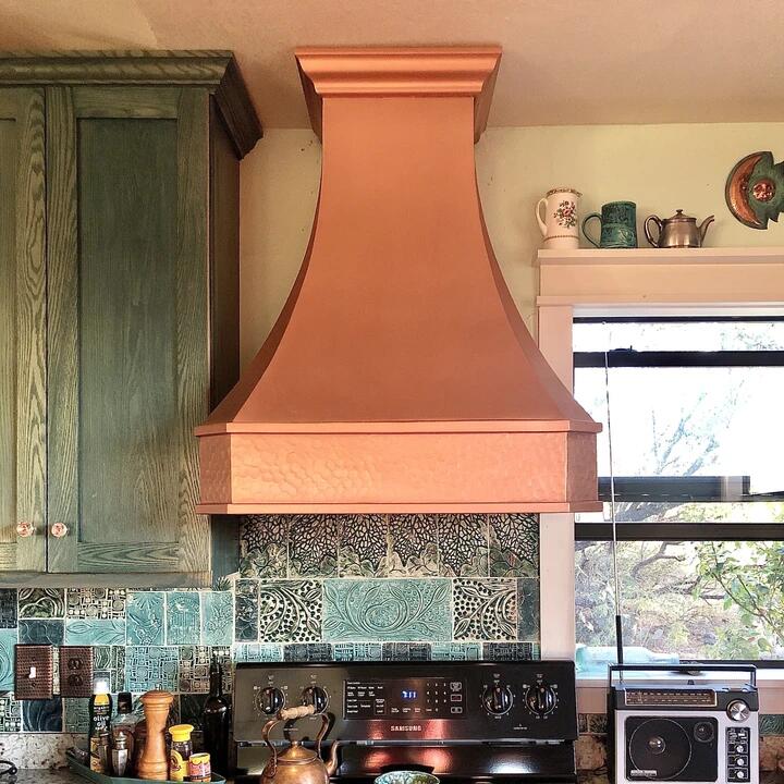 Custom Copper Range Hood H3SL NW362140 - Premium Kitchen Ventilation for Modern Homes | Perfect for Cooking, Baking & Smoke Removal