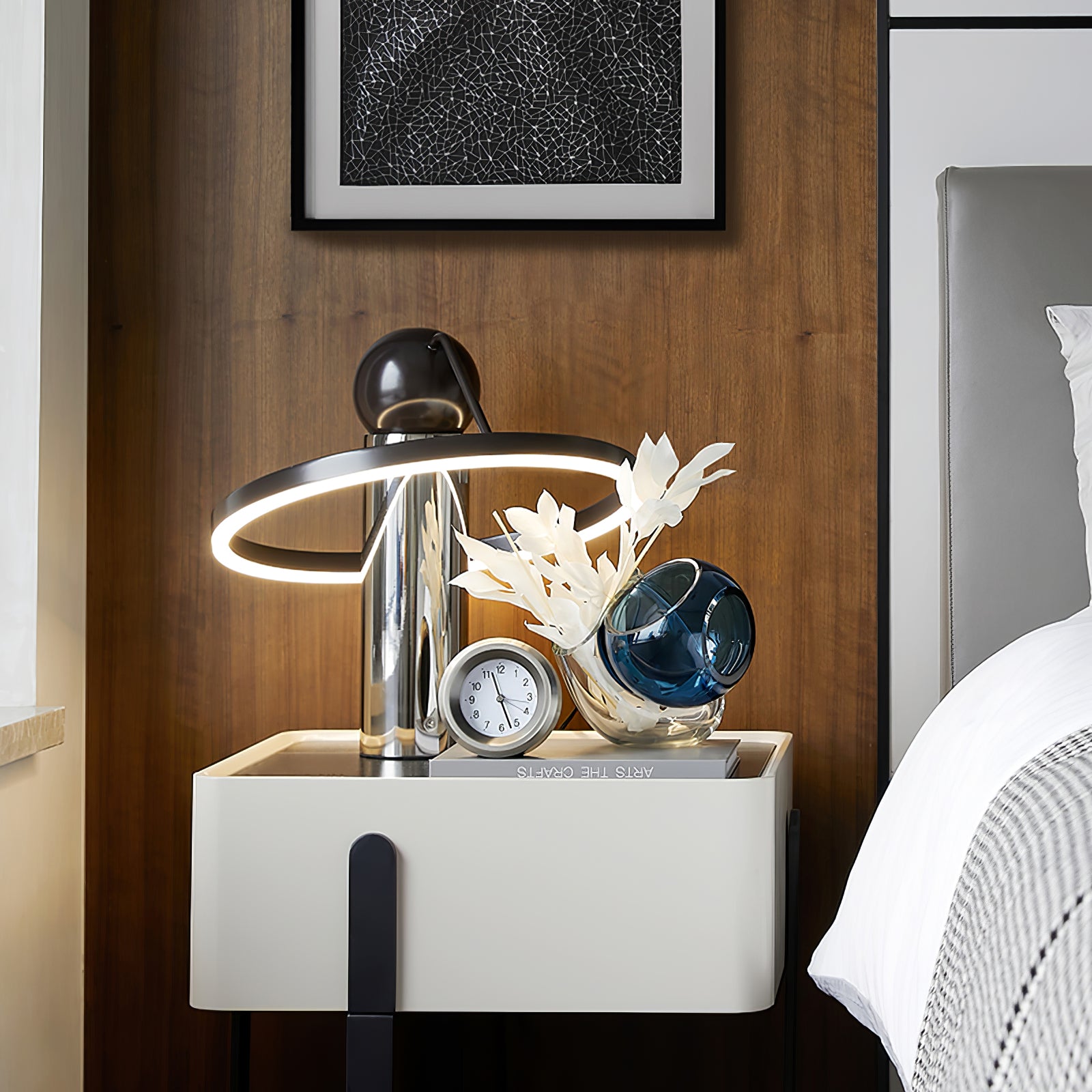 Modern LED Table Lamp for Home & Office - Adjustable Brightness, Energy Efficient Desk Light for Reading, Working, and Decor - Perfect for Bedroom, Living Room, or Study Area