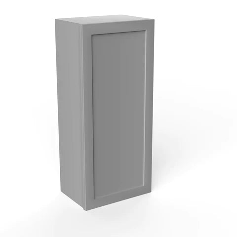 42 Inch Wall Cabinet - 18W x 42H x 12D Grey Shaker Style Kitchen Storage | Perfect for Pantry, Bathroom & Laundry Room Organization