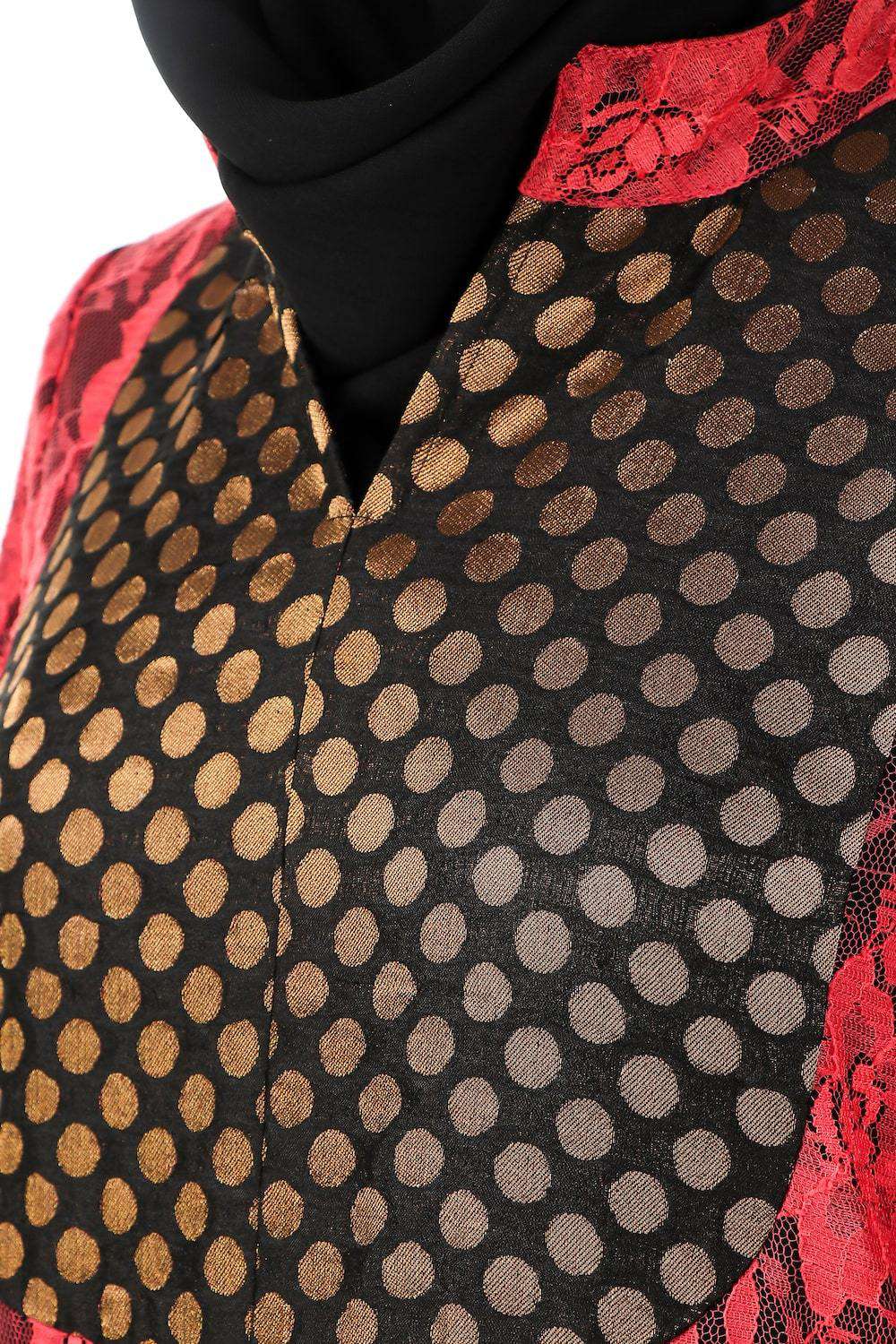 Elegant Dual Color Eid Abaya for Women - Stylish Islamic Dress for Prayer & Special Occasions