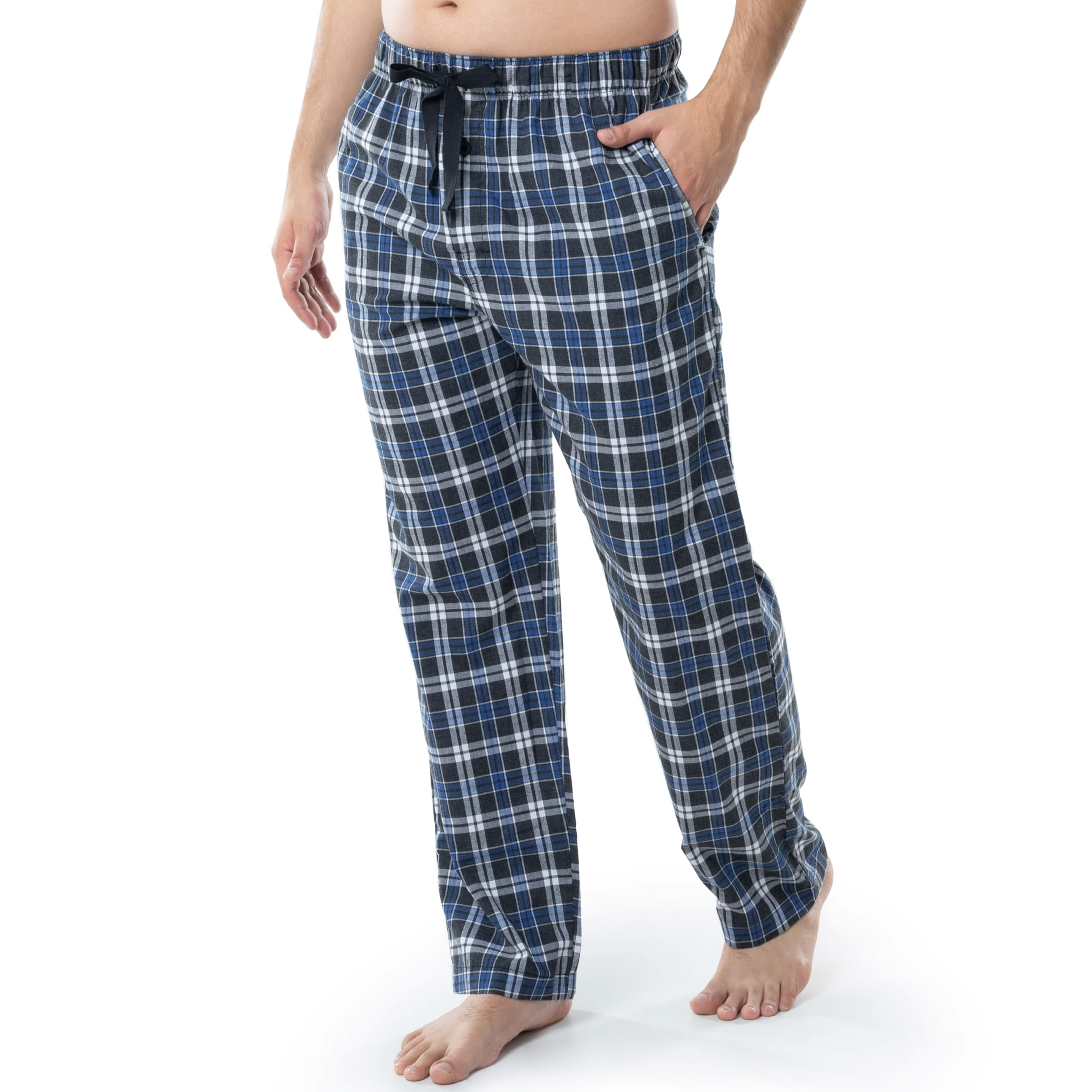Fruit of the Loom Men's Comfortable Broadcloth Woven Sleep Pajama Pants - Soft Lounge Pants for Relaxing at Home & Nightwear