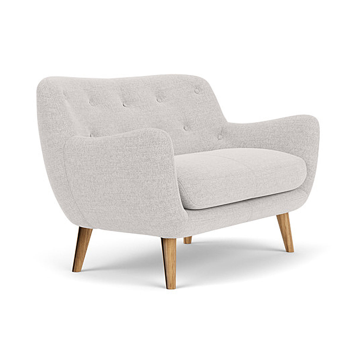 Herman Fabric 2 Seater Sofa - Modern Living Room Couch for Small Spaces, Apartment & Home Decor - Comfortable Loveseat with Soft Upholstery for Relaxing, Entertaining & Cozy Lounging
