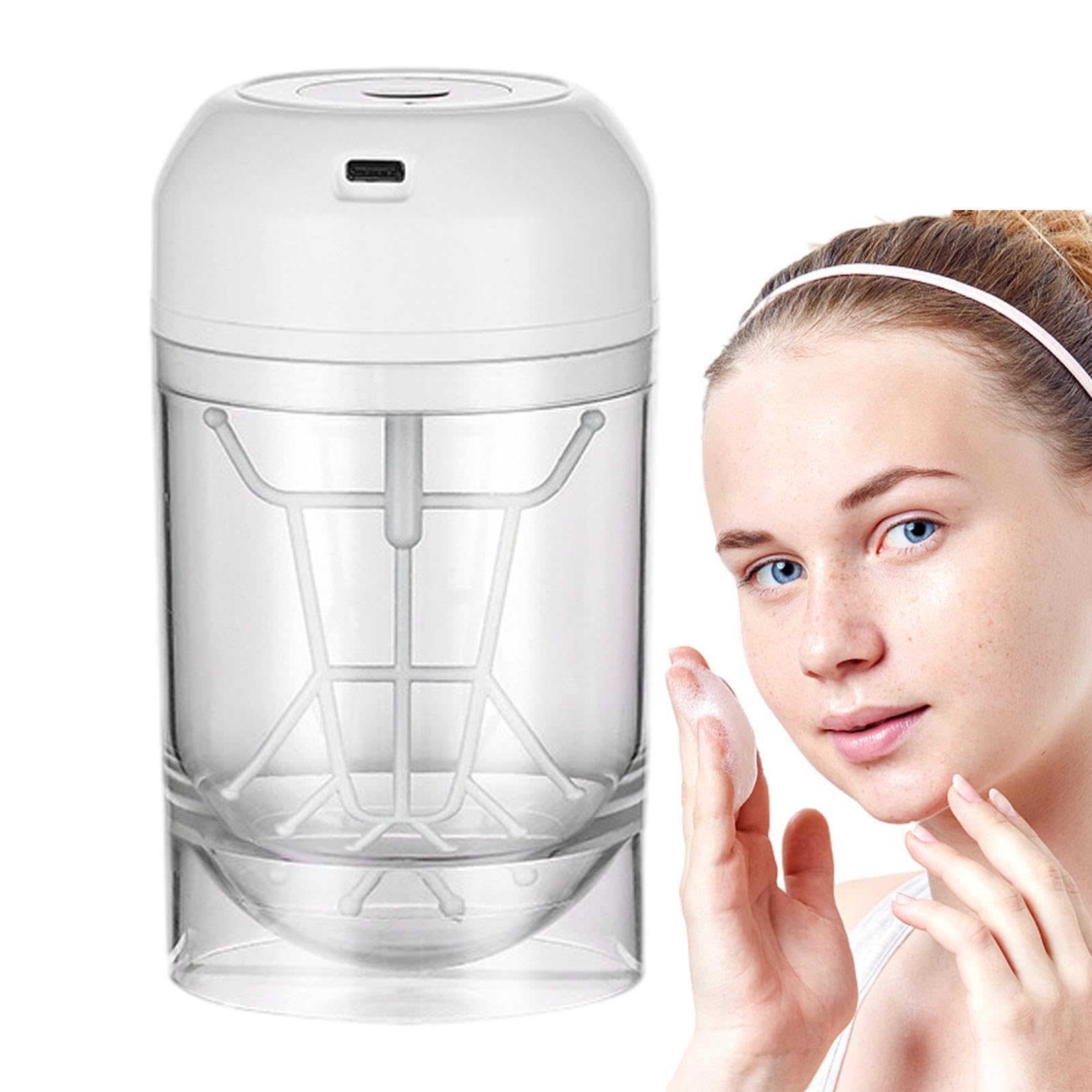 Electric Facial Foam Cleanser & Marshmallow Whip Maker - Bubble Foam Machine for Deep Skin Cleansing | Perfect for Spa, Skincare Routine & DIY Beauty Treatments at Home