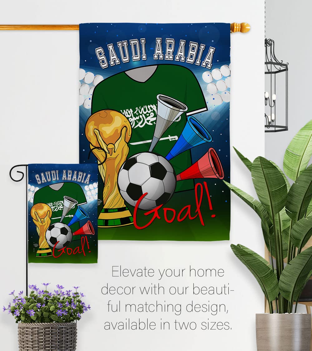 Saudi Arabia World Cup Flag - Outdoor & Indoor Decor for Soccer Fans