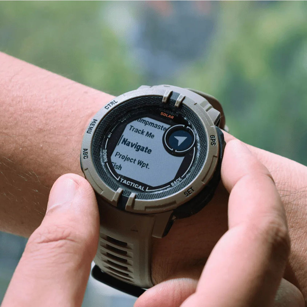 Garmin Instinct 2 Solar Tactical Smartwatch - Military-Grade GPS Watch with Jumpmaster Mode & NVG Compatibility | Outdoor Adventure, Hiking, Running & Tactical Use