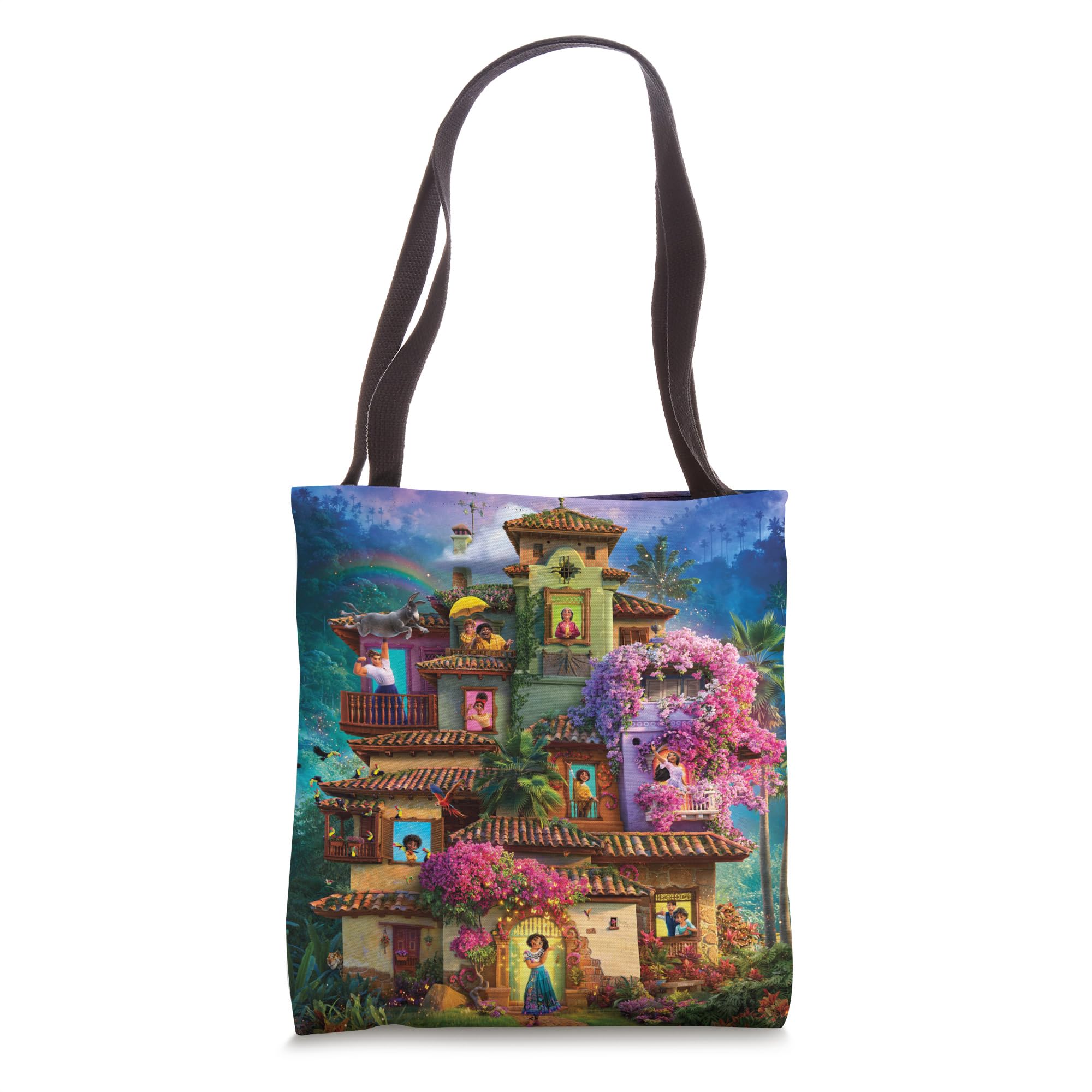 Disney Encanto Magical Casa Madrigal Tote Bag - Cute Disney Gift for Kids & Adults - Perfect for School, Shopping & Disney Trips
