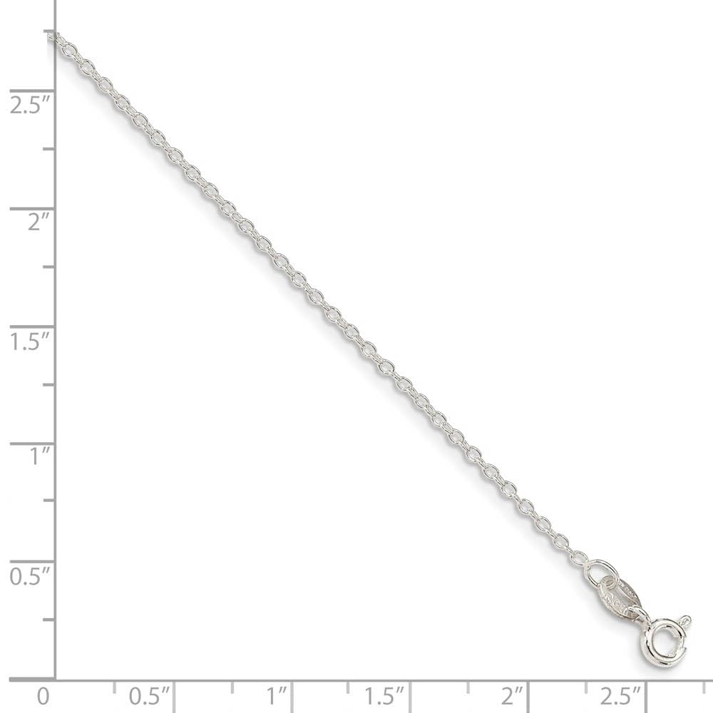 Sterling Silver Cable Chain Necklace 1.5mm - Elegant for Daily Wear
