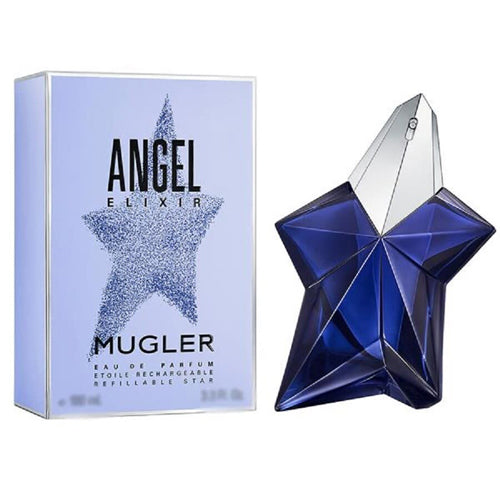 Mugler Angel Elixir 100ml EDP Perfume for Women - Floral Vanilla Fragrance, Long-Lasting Luxury Scent for Date Night & Special Occasions