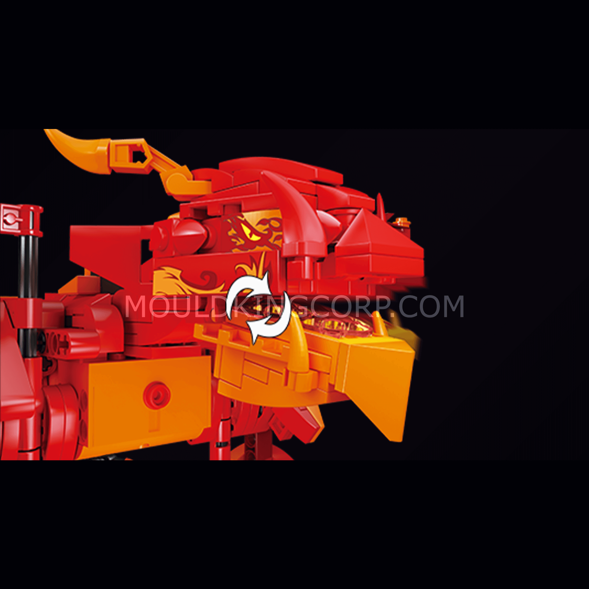 MOULD KING 13148 Remote Control Fire Dragon STEM Building Blocks Toy Set - 485 PCS Educational Construction Kit for Kids | Perfect for Birthday Gifts, STEM Learning & Creative Play