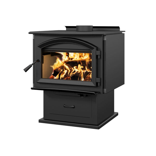 Enerzone Solution 3.5 Wood Burning Stove with Blower - Efficient Heating for Cabins, Homes & Outdoor Spaces