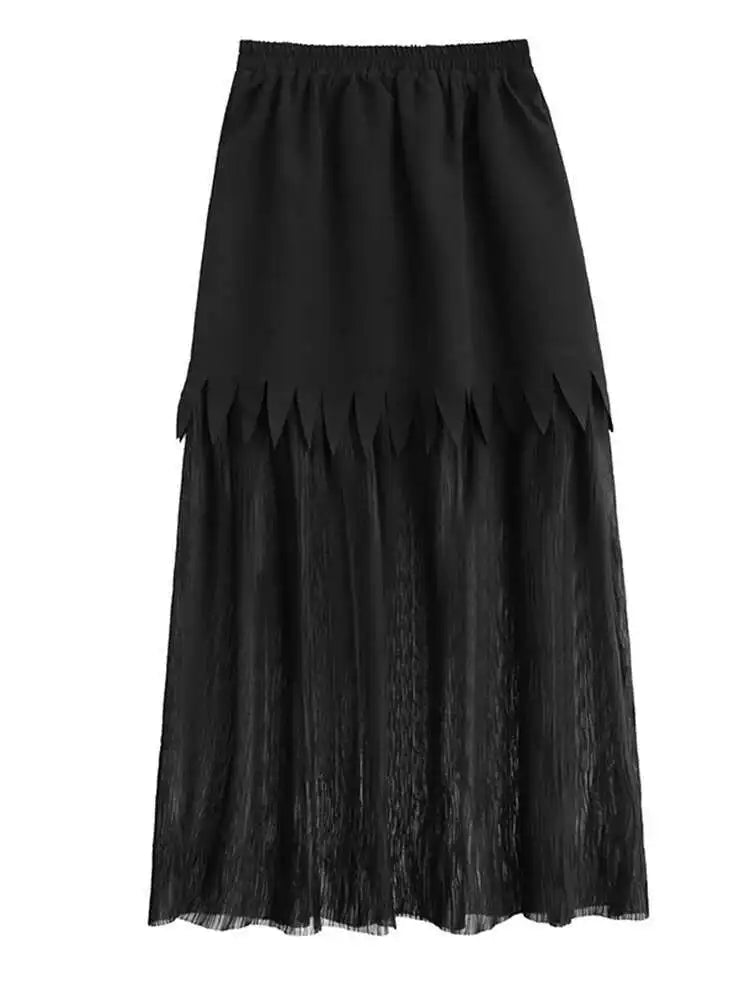 black skirt