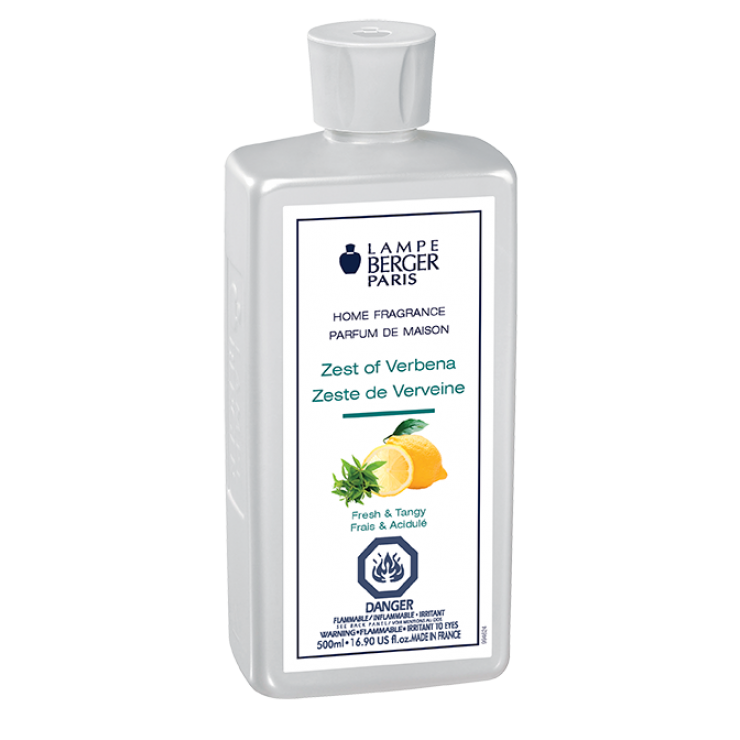 Maison Berger Paris Home Fragrance - 500ml Verbena Zest Scented Oil for Living Room, Bedroom & Office | Long-Lasting Aromatherapy Diffuser