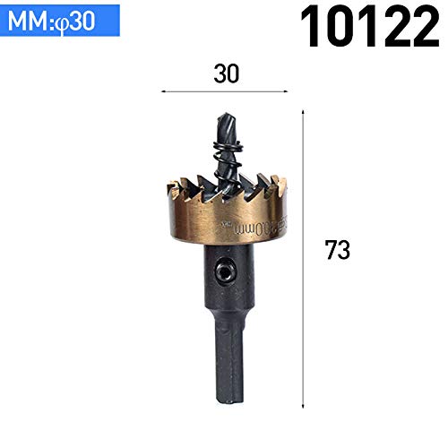 30mm HSS Carbide Hole Saw Cutter for Stainless Steel & Aluminum - Perfect for Metalworking, Plumbing, and DIY Home Improvement Projects