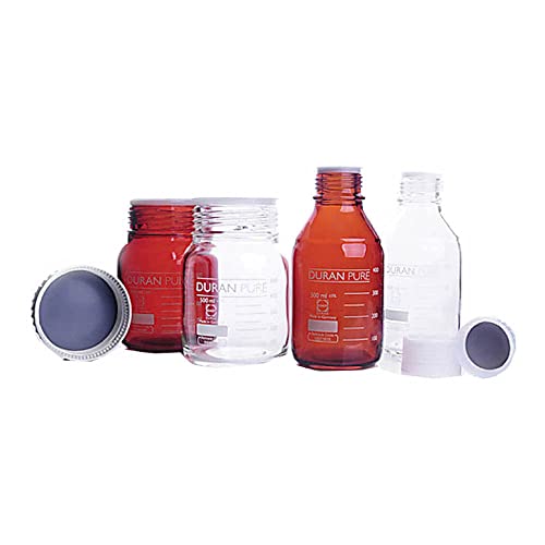 DURAN 898862802 Pure PFA Cap, Linerless, GL45 Thread, Pack of 5 - Ideal for Laboratory Glassware, Chemical Storage & Pharmaceutical Applications