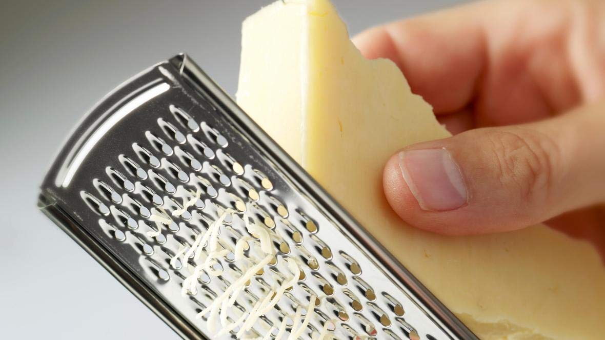 Premium Stainless Steel Multi-Purpose Grater for Cheese, Ginger, Garlic, Nutmeg & Chocolate - 4-Sided Kitchen Gadget for Grating, Shredding & Zesting - Perfect for Cooking, Baking & Food Prep