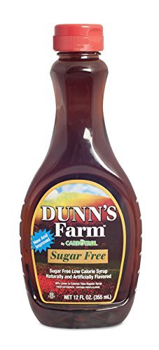 Low Calorie Dunns Farm Maple Pancake Syrup - 12 Ounce (Pack of 12) | Sugar Free Breakfast Topping for Pancakes, Waffles & French Toast | Perfect for Healthy Morning Meals & Family Brunch