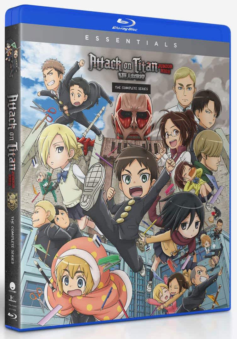 Attack on Titan Junior High Essentials Blu-ray - Complete Series | English Subtitles | Anime Comedy for Teens & Adults | Perfect for Collectors & Gift Giving