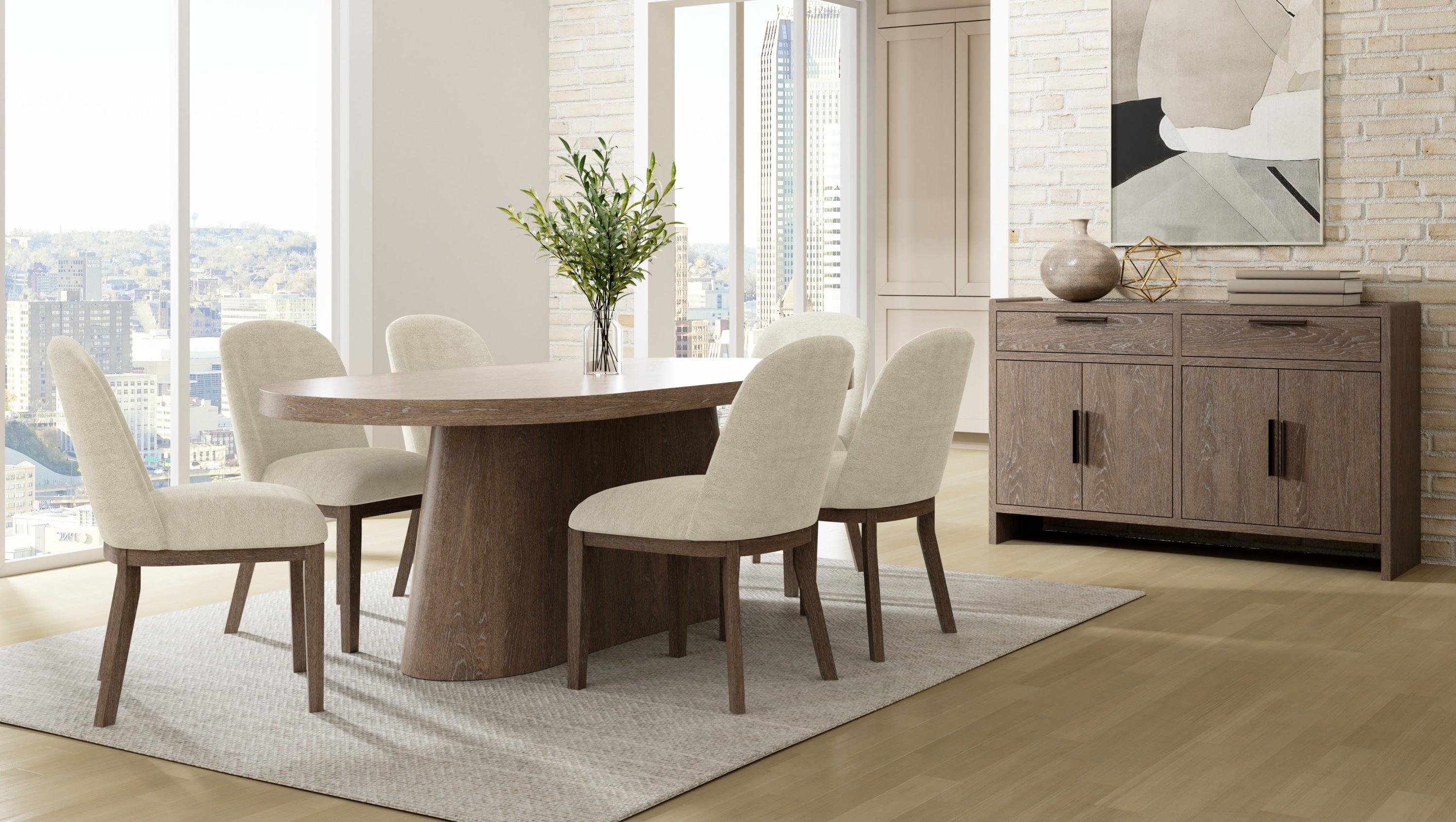 Luxury Cocoa & Ivory Upholstered Chairs Set of 2 - Modern Living Room Furniture for Home Decor & Comfortable Seating