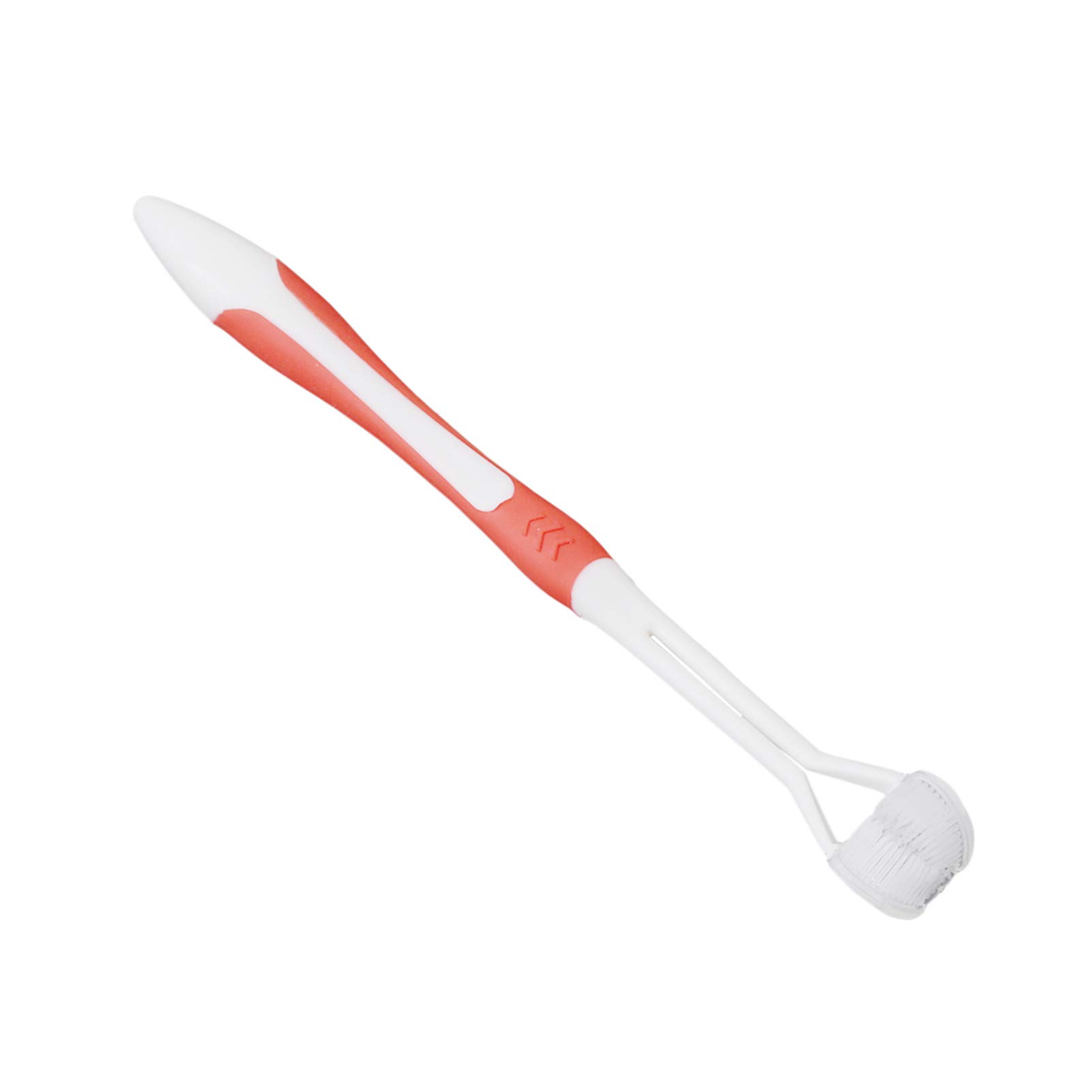 Multicolor Three-Sided Toothbrush Set - Travel Toothbrushes for Adults & Kids (Red) | Perfect for Home, Office & On-the-Go Oral Care