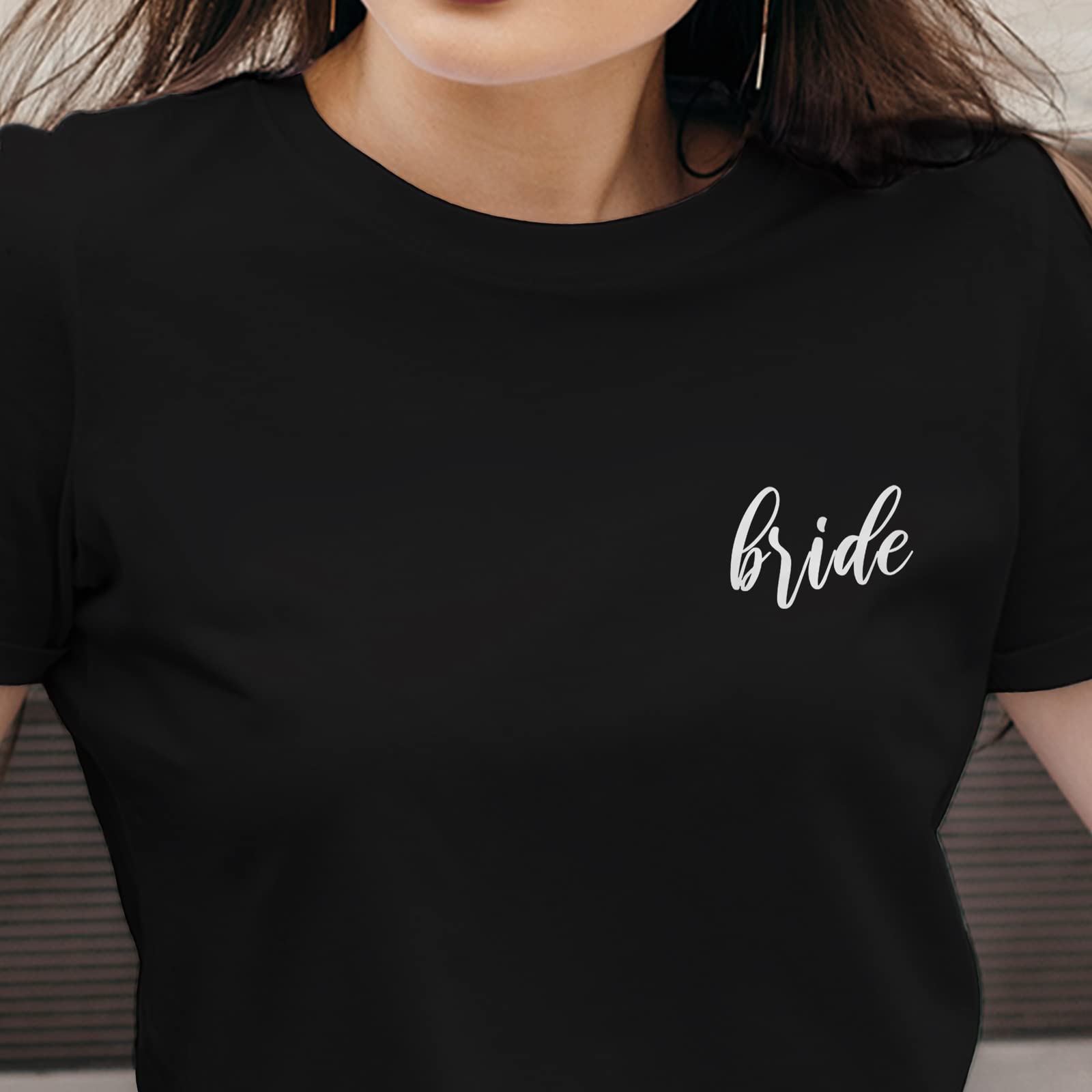 GotPrint Unisex Bride Shirt - Bride Squad & Wedding T-Shirt for Women - Bachelorette Party Casual Graphic Letter Printed Tee | Perfect for Bridal Showers, Wedding Rehearsals & Girls' Night Out