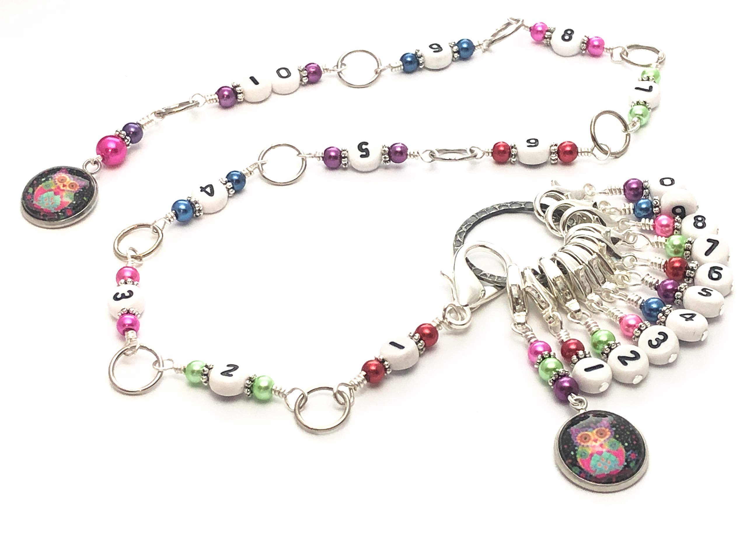 Owl Charm Knitting Row Counter - Stitch and Chain Row Counter for Knitting & Crochet | Perfect for Handmade Scarves, Hats, and Sweaters