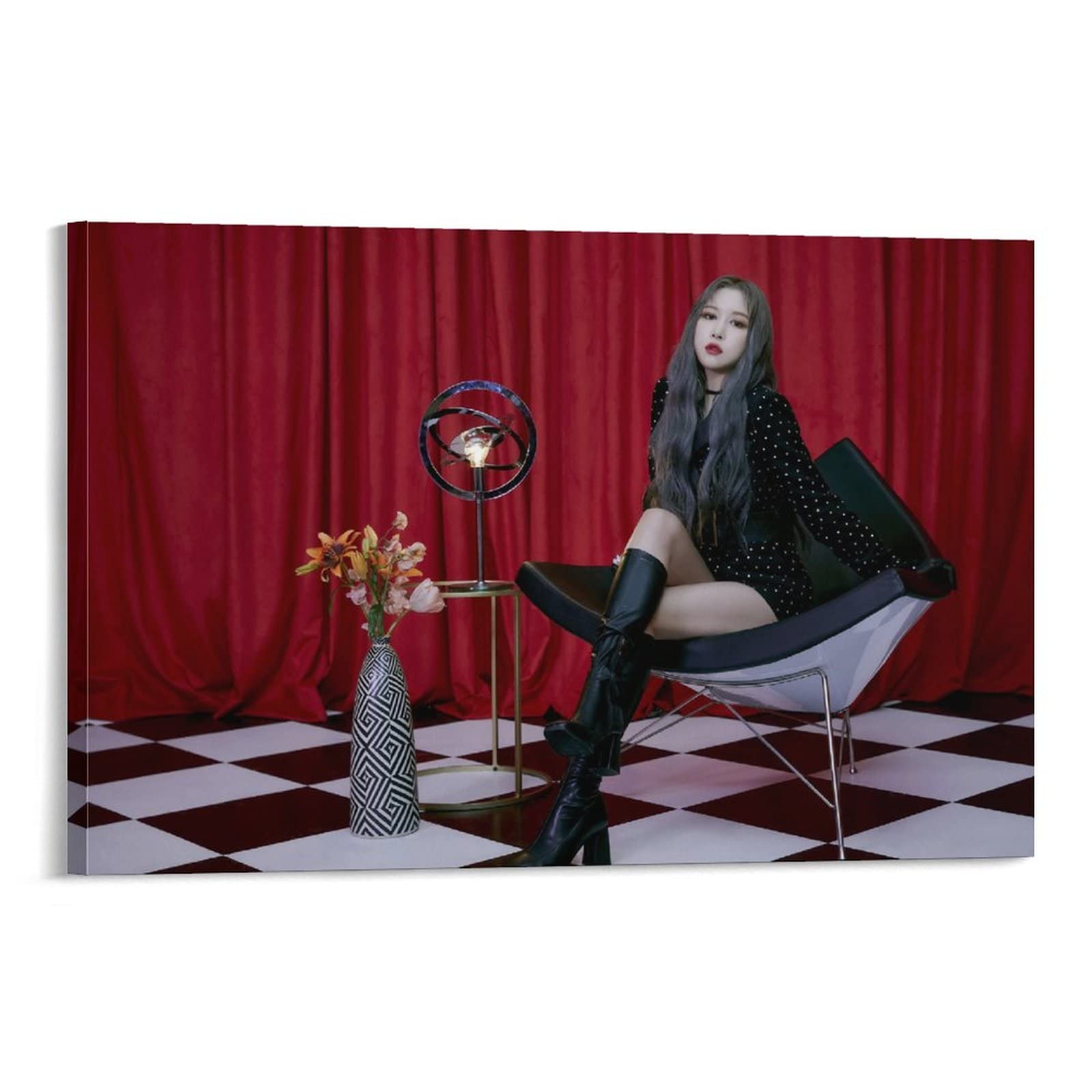 Dayoung WJSN Cosmic Girls 'Unnatural' Last Dance Ver.1 Kpop Poster - Korean Girl Group Band Idol Concept Art, Canvas Wall Decor for Living Room & Bedroom, 24x36 Inch - Perfect for Kpop Fans & Music Lovers Home Decoration