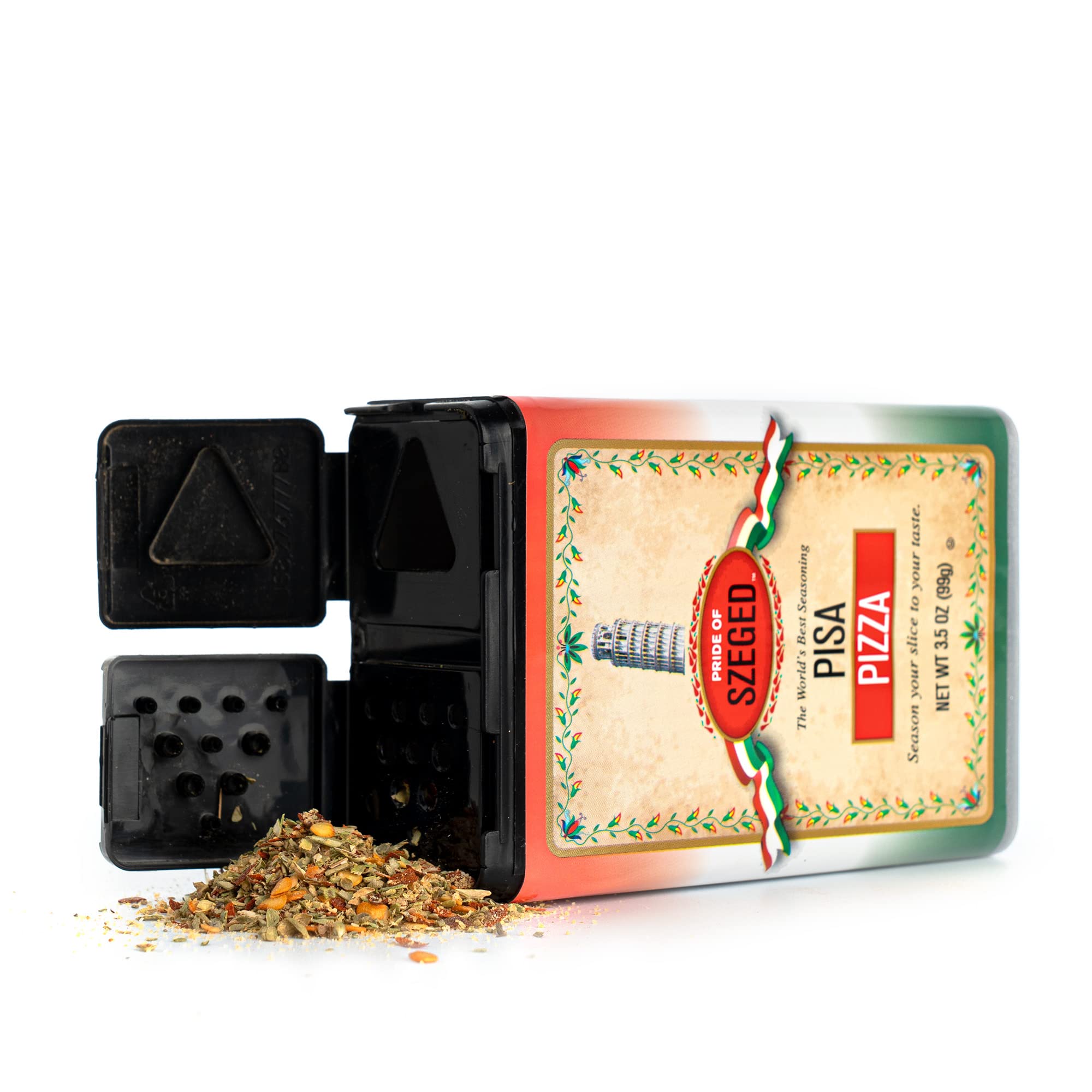 Pride of Szeged Authentic Italian Pizza Seasoning Blend - 3.5 oz Tin (1 Count) | Perfect for Homemade Pizza, Pasta & Italian Dishes