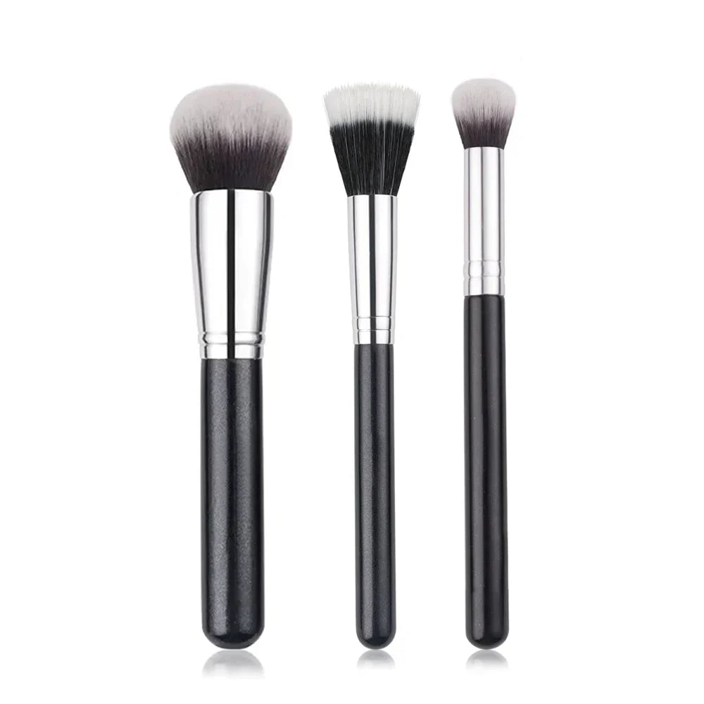 Professional Makeup Brush Set for Foundation & Loose Powder - Soft Synthetic Bristles for Flawless Face Makeup Application (Perfect for Daily Use, Contouring, and Professional Makeup Artists)