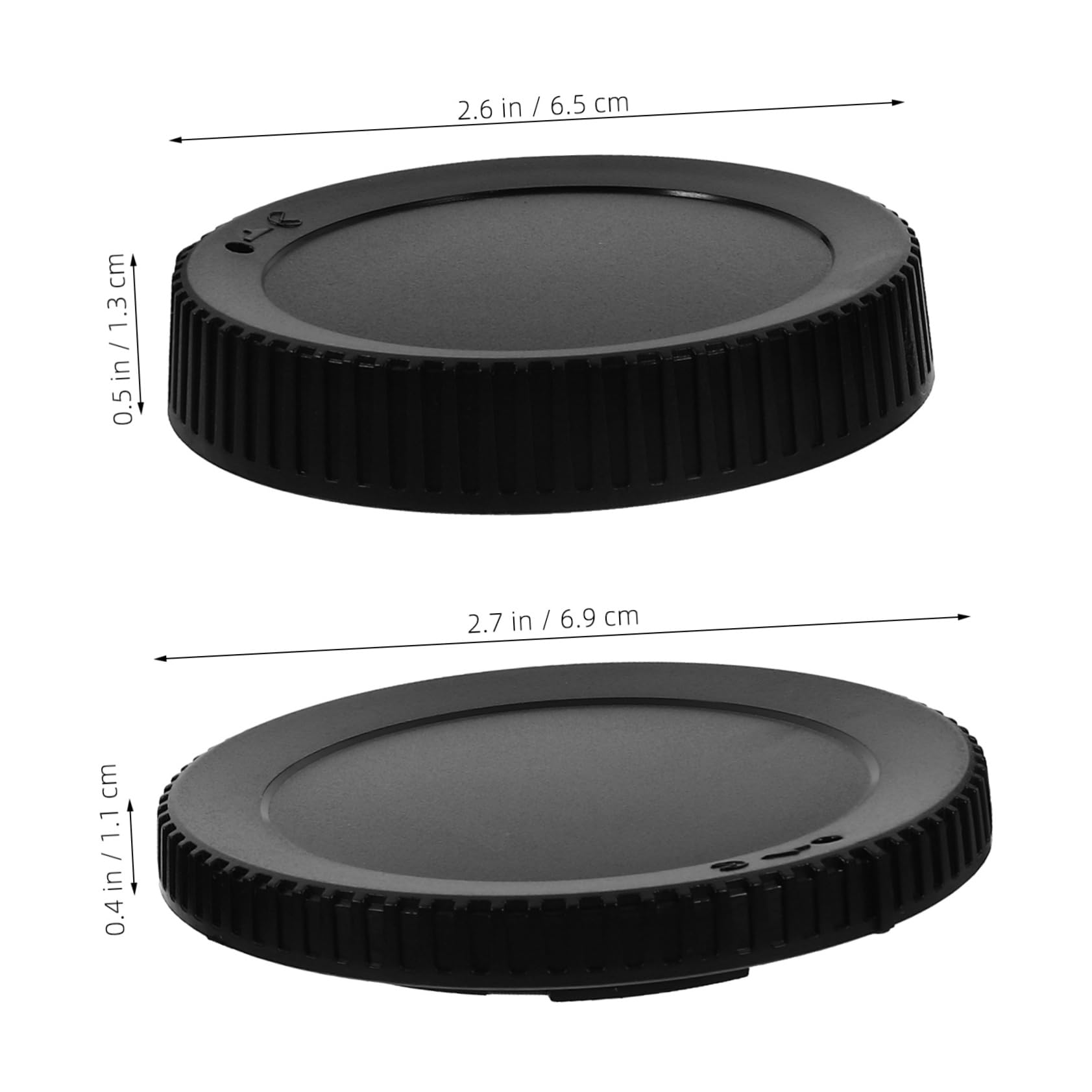 HOMSFOU 3 Sets Lens Cap Camera Accessories - ABS Dust Cover for Front & Rear Camera Lens Protection - Perfect for DSLR, Mirrorless, and Digital Cameras - Ideal for Travel, Photography, and Professional Shoots