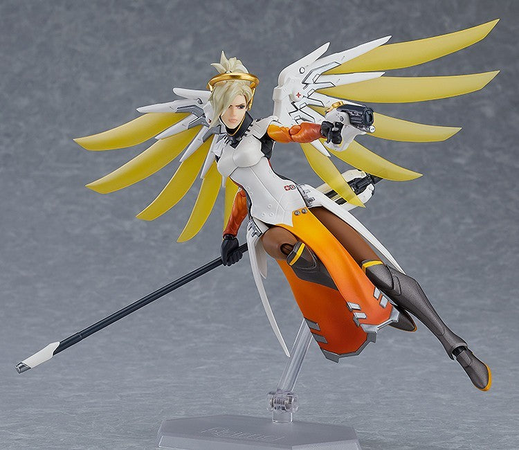Figma #427 Mercy Overwatch Action Figure - Collectible 6-Inch Articulated Hero Statue for Gamers & Fans | Perfect for Display, Cosplay & Gift Giving