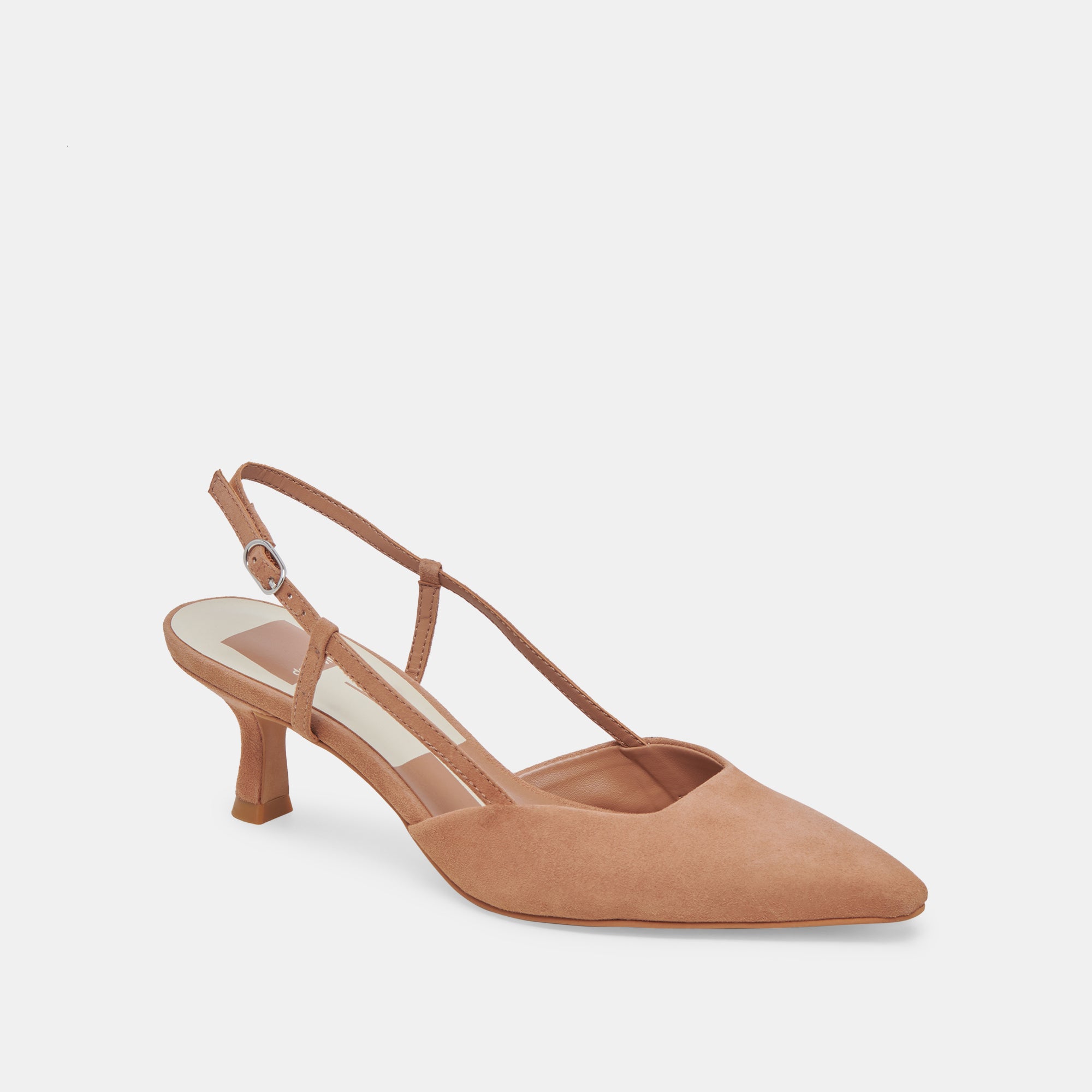 ODELA Women's Wide Heel Sandals in Toffee Suede - Comfortable Block Heels for Casual Outings, Office Wear & Special Occasions