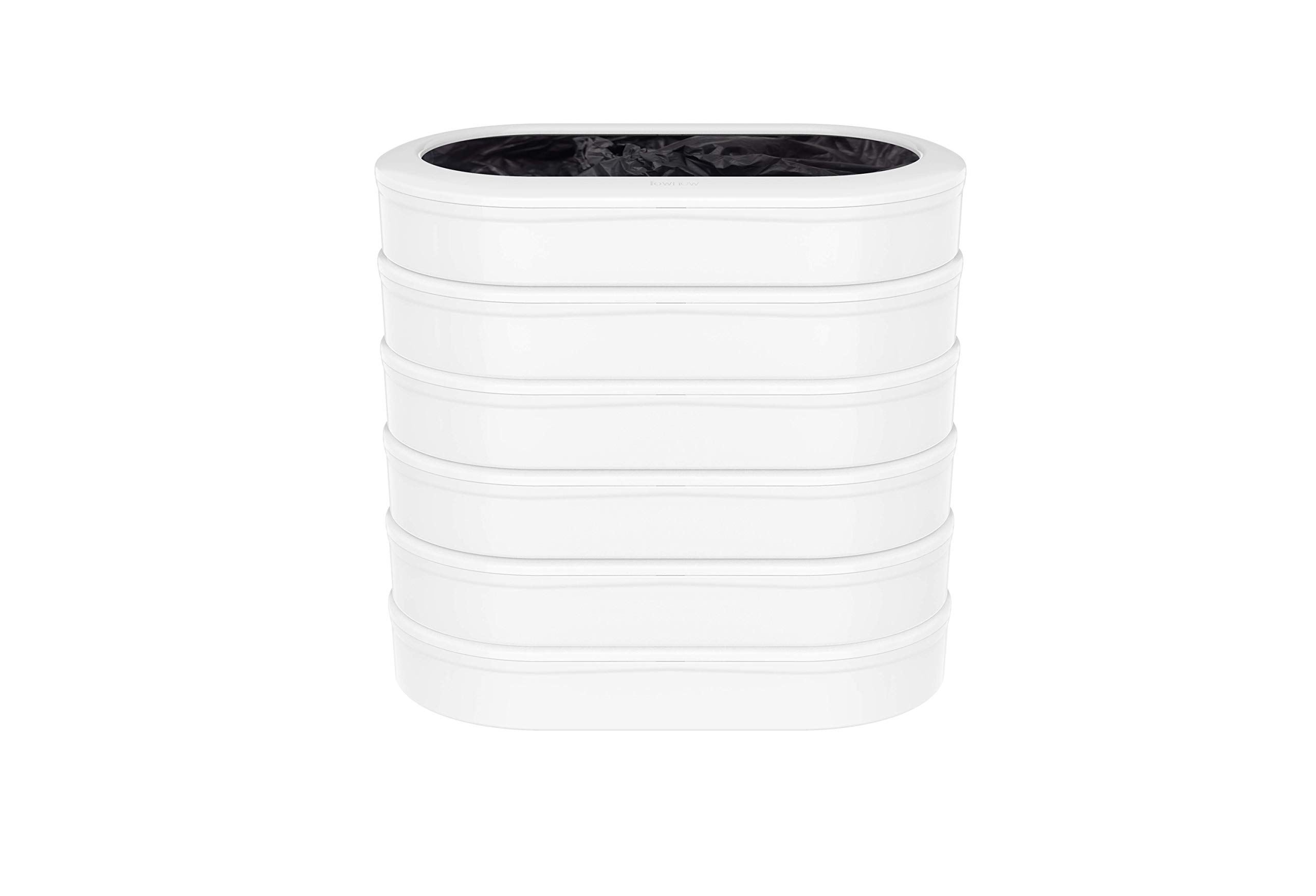 TOWNEW T3 Slim Refill Rings for Smart Kitchen Trash Can | 6-Pack Durable Garbage Bag Rings Compatible with Electric Trash Cans - 120 Bags (6 Month Supply) | Perfect for Modern Kitchens & Smart Home Waste Management
