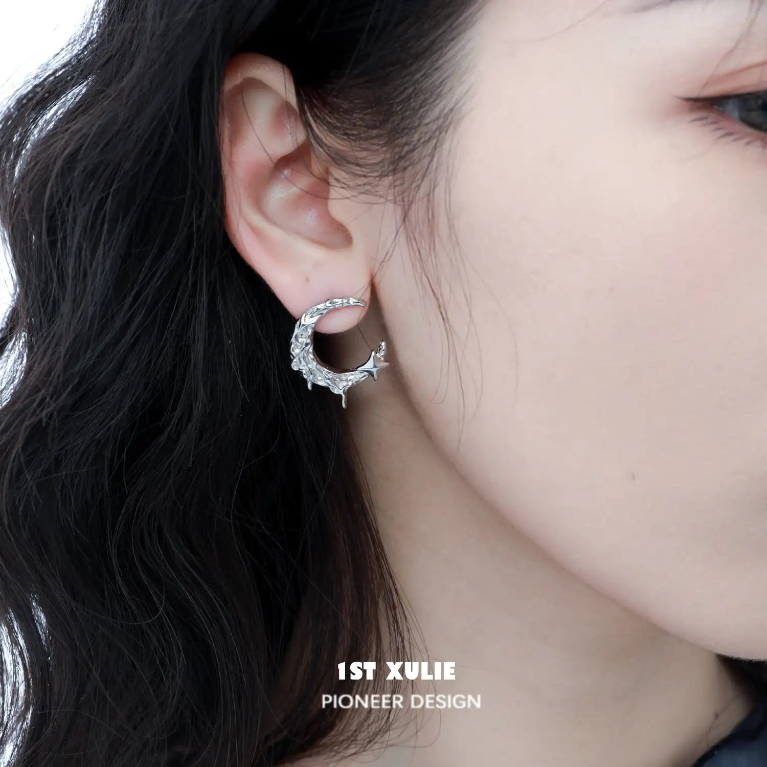 18K Gold Plated Moon Earrings - MYTH OF THE MOON™ - Elegant Celestial Jewelry for Women, Perfect for Date Night, Wedding & Special Occasions