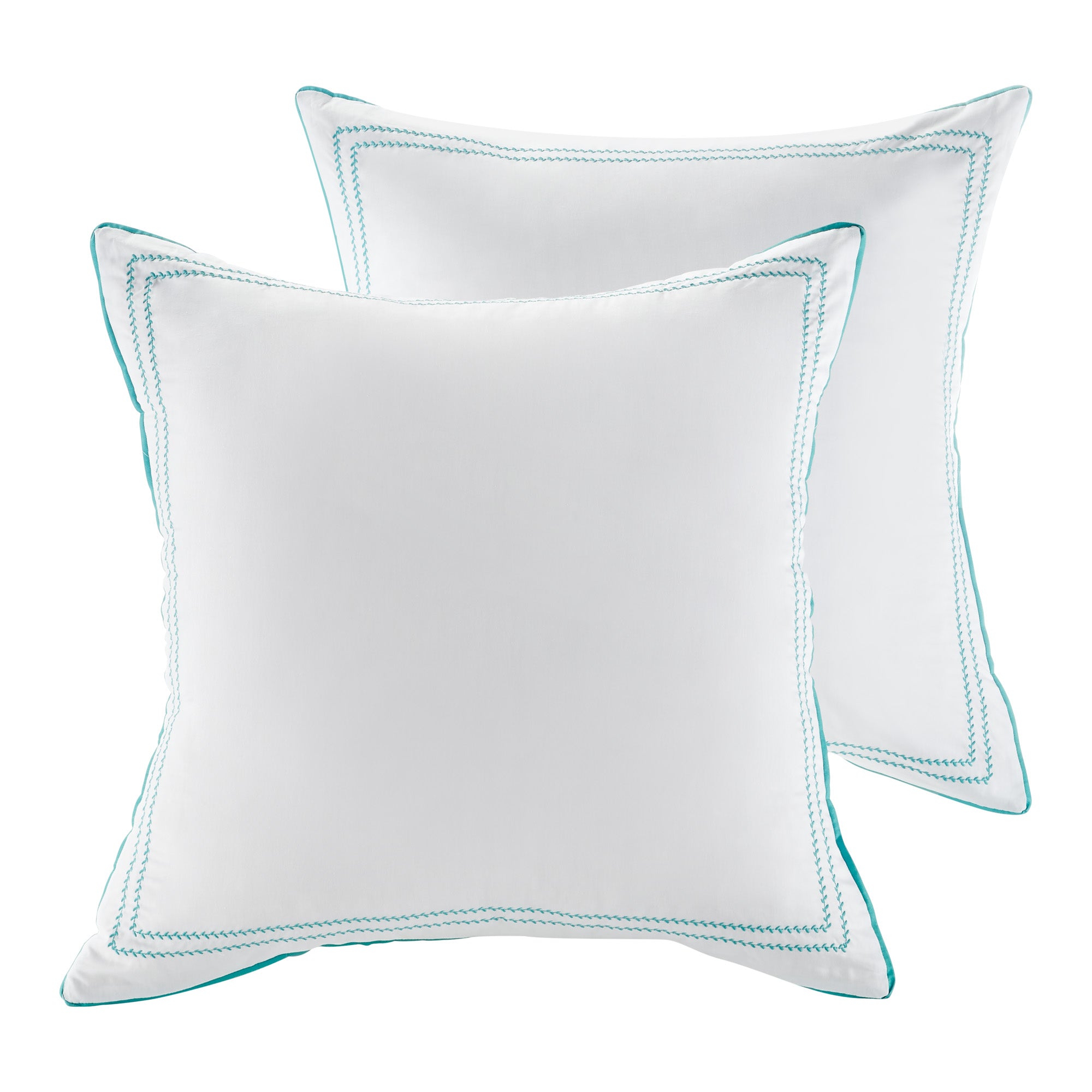 Hummingbird Grove Euro Sham Pillowcases Set of 2 - Standard Size 26x26 Inch Decorative Pillow Covers for Bedroom, Living Room & Guest Room Decor
