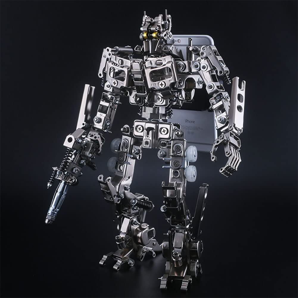 Deformation Toys - Mechanical Party Commander Metal 3D Puzzle Model Kit | DIY Assembly Mobile Phone Stand | Creative STEM Gift for Kids Ages 6+ | Perfect for Birthday Parties, STEM Learning & Home Decor