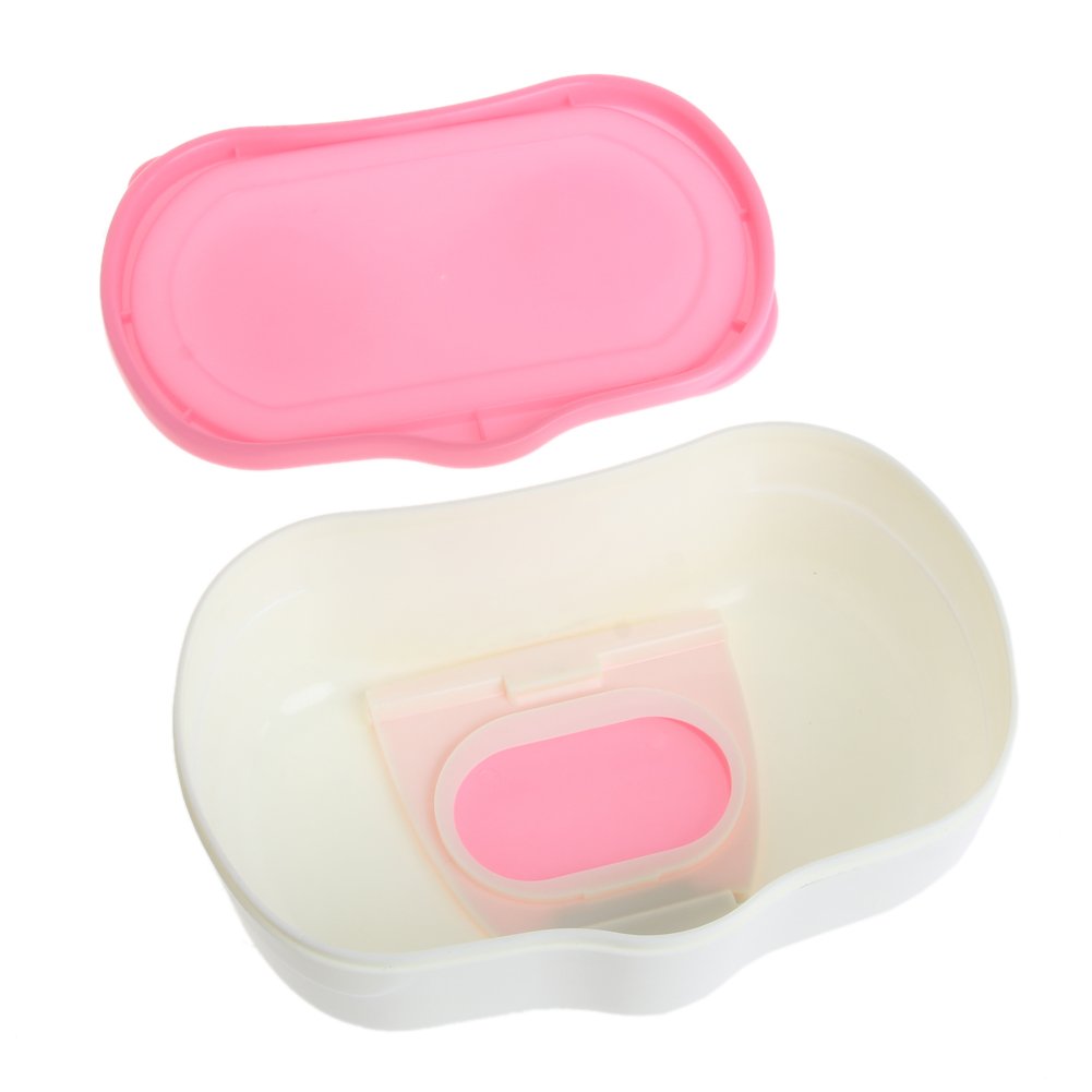 Refillable Plastic Wet Wipes Storage Box - 80 Sheet Capacity, Yellow Organizer Case | Perfect for Baby Care, Travel, and Home Organization