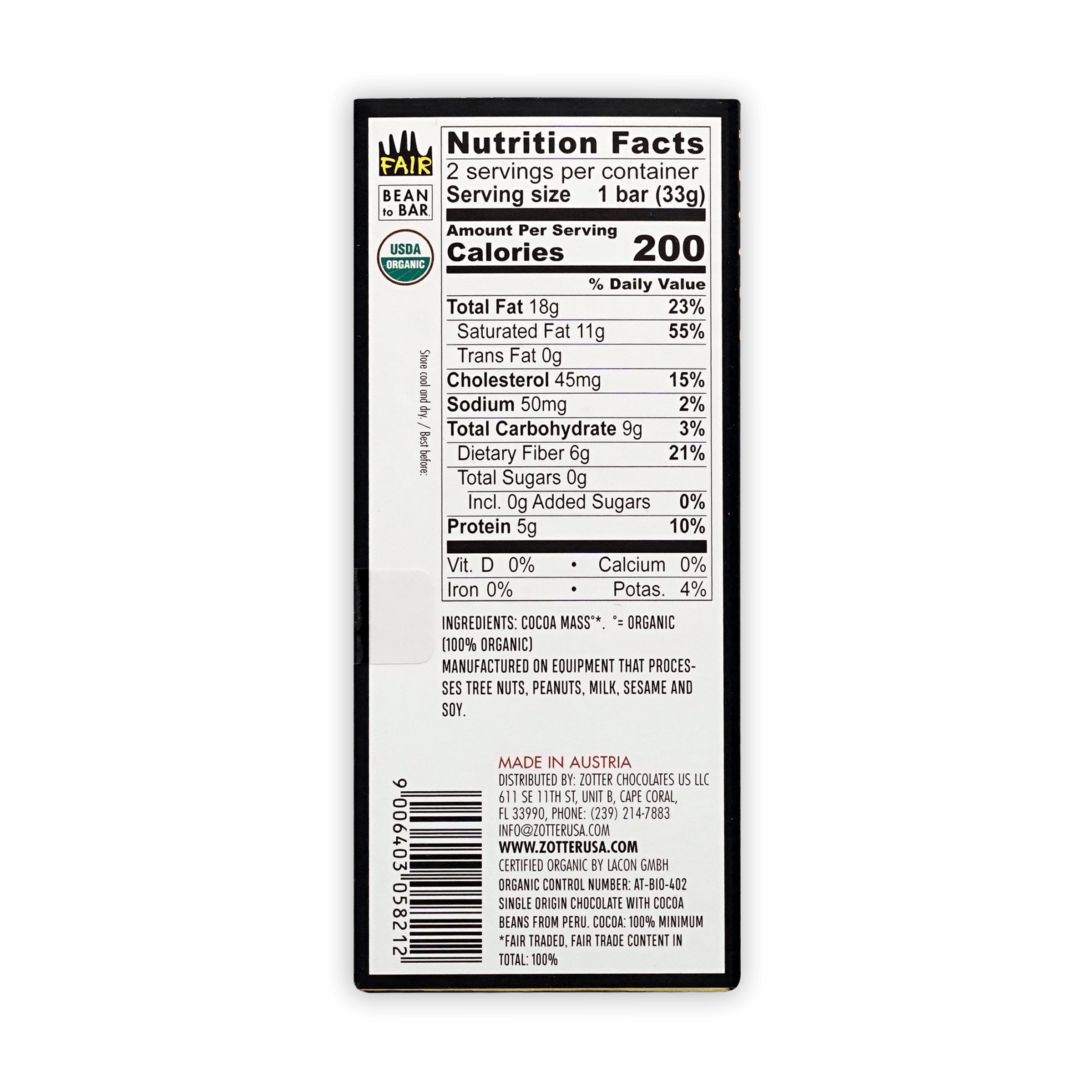 Organic Labooko Maya Cacao 100% Pure Dark Chocolate Bar - Premium Single Origin Guatemalan Cacao for Baking, Cooking & Healthy Snacking - Perfect for Vegan Desserts, Hot Chocolate & Gourmet Recipes