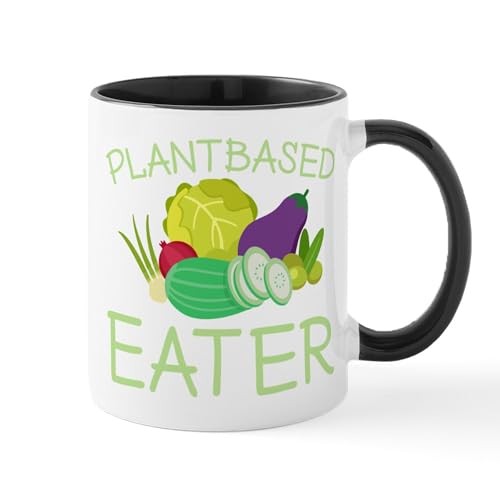 White/Black Inside - Vegetarian Plantbased Eater Vegan Mugs