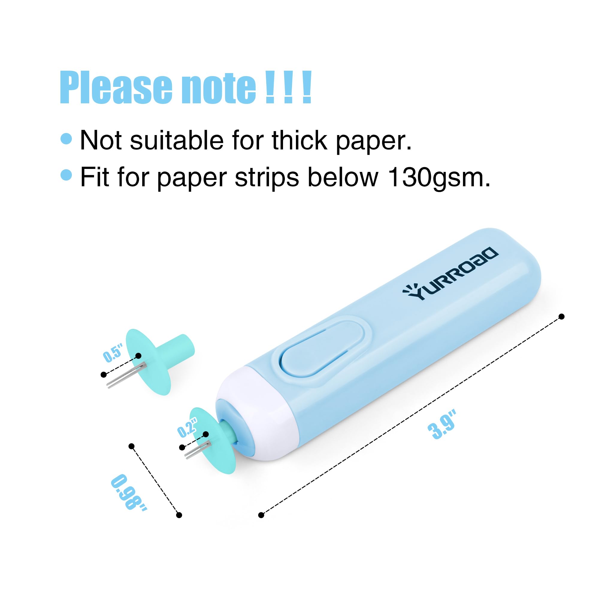 2 in 1 Electric Quilling Pen - Dual Slot Paper Rolling Tool for Standard & Wide Quilling Strips | Perfect for DIY Scrapbooking, Card Making & Home Decor Crafts
