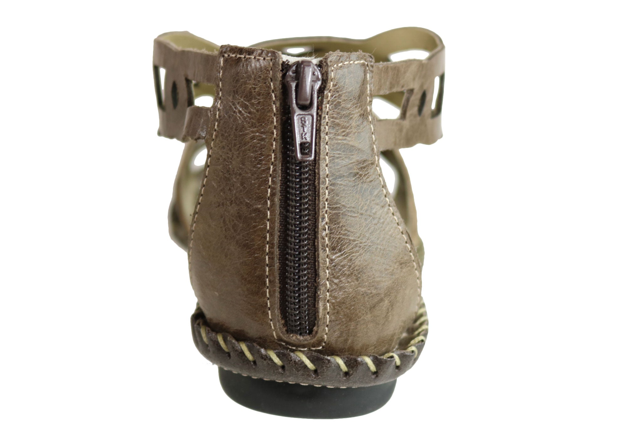 Andacco Betti Women's Comfortable Flat Leather Sandals - Handmade in Brazil - Perfect for Beach, Vacation & Summer Outfits