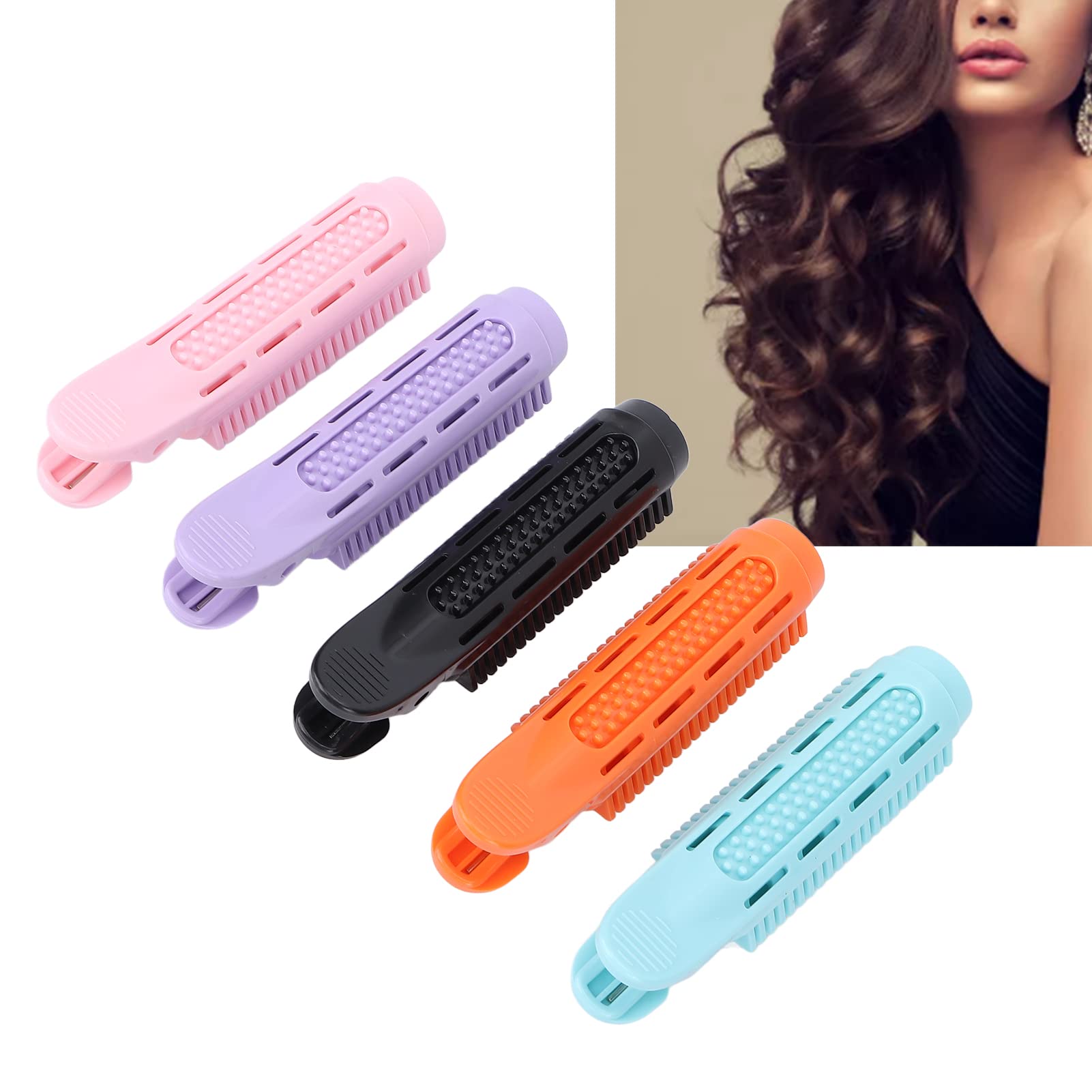 Volumizing Hair Root Clips - 10pcs Natural Fluffy Hair Curlers for Root Lift & Volume, Self-Grip Hair Styling Tool with Vibrant Colors - Perfect for Everyday Hairstyling, Updos, and Salon-Quality Results at Home