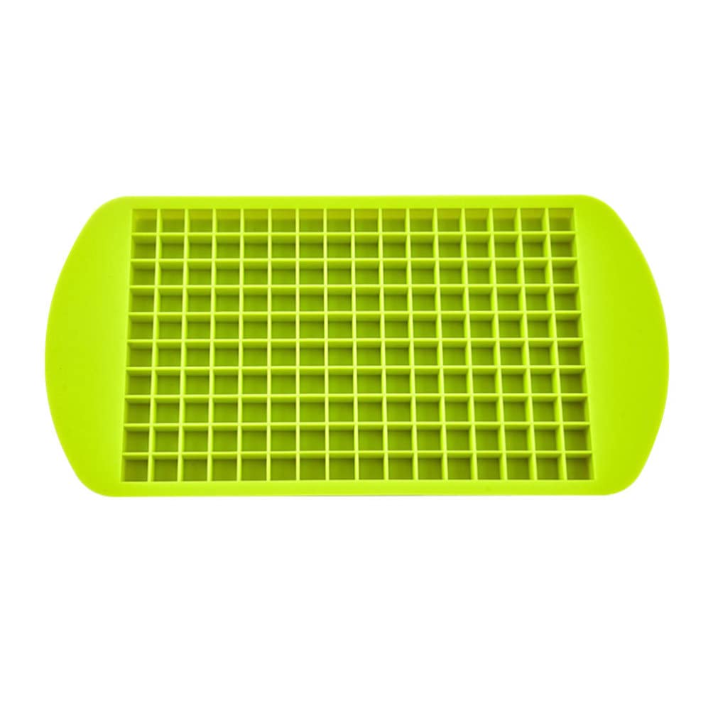 Tofficu 160 Grid Silicone Mini Ice Cube Tray - Square Ice Molds for Whiskey, Cocktails, Milk, Juice & Chocolate - Perfect for Home Bars, Kitchen & Party Drink Preparation